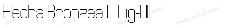 Flecha Bronzea L Lig字体转换